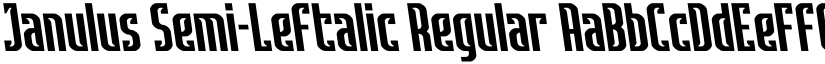 Janulus Semi-Leftalic Regular font