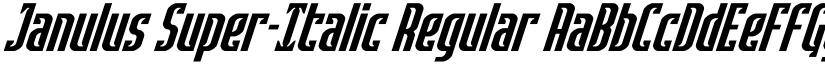Janulus Super-Italic Regular font