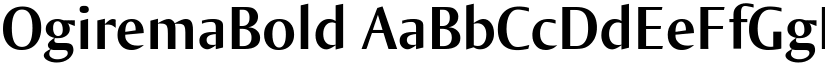OgiremaBold font