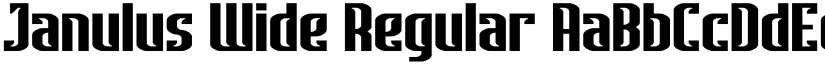 Janulus Wide Regular font