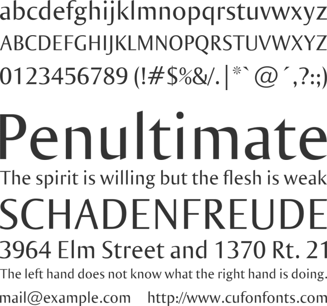 Ogirema font preview