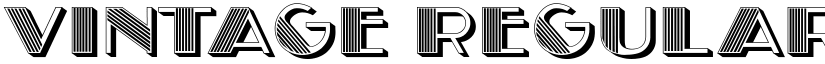 Vintage Regular font