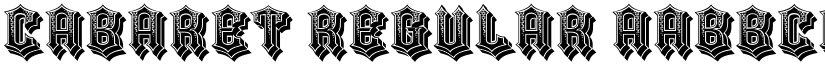 Cabaret Regular font