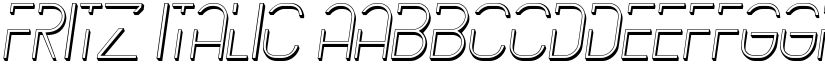 Fritz Italic font