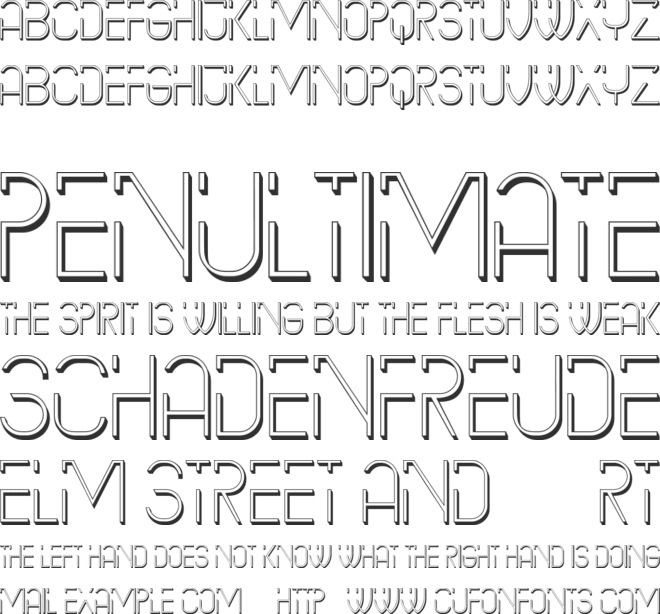 Fritz font preview