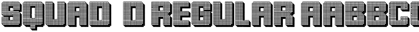 Squad 3D Regular font