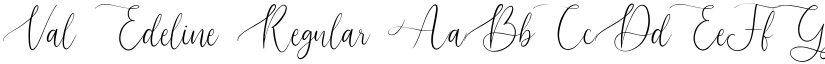 Val Edeline Regular font