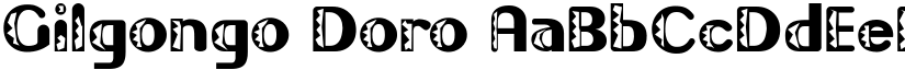 Gilgongo Doro font