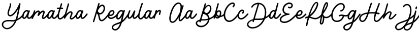 Yamatha Regular font