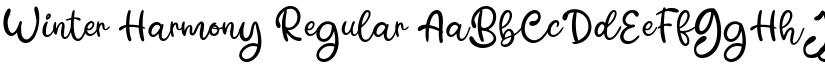 Winter Harmony Regular font