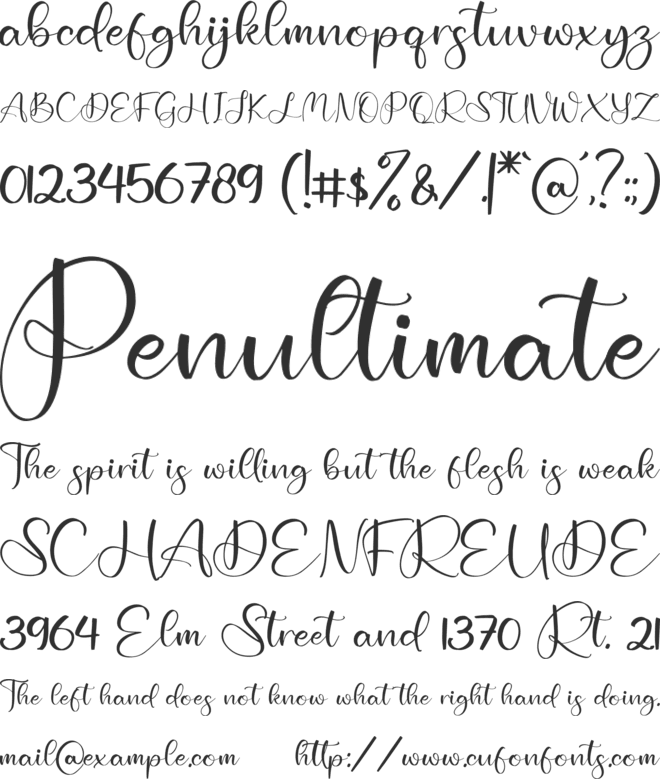 Christian Sunday font preview