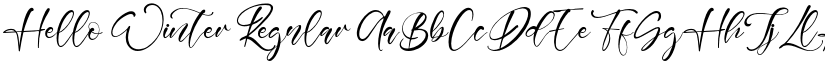 Hello Winter Regular font