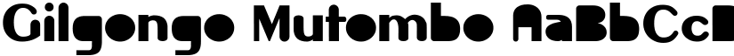Gilgongo Mutombo font