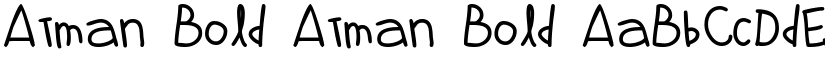 Atman Bold Atman Bold font