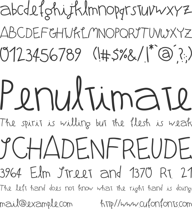 Atman font preview