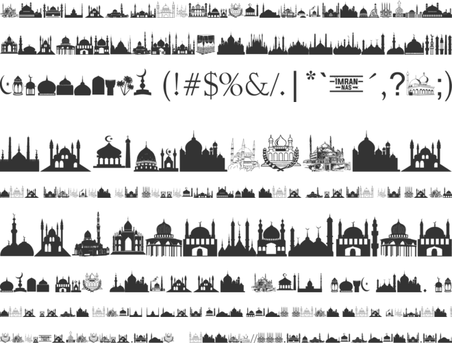 Masjid Al Imran font preview