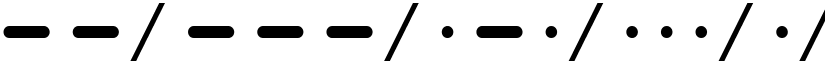 morse Regular font