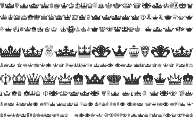 The King font preview