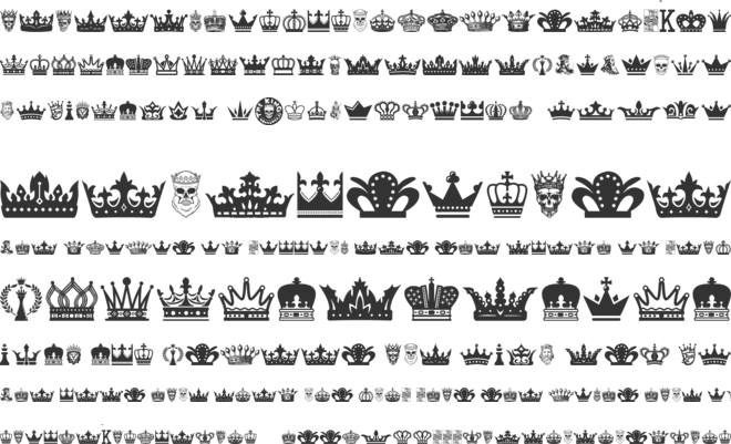 The King font preview