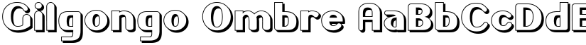Gilgongo Ombre font
