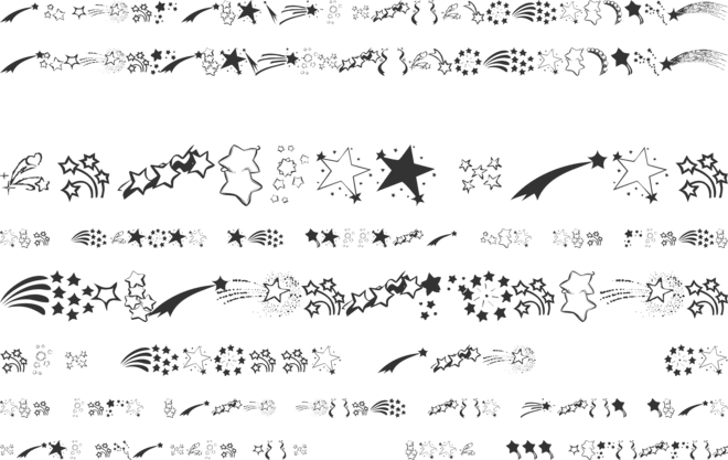 KR Starry Eyed font preview