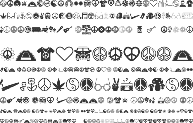 Hippie font preview