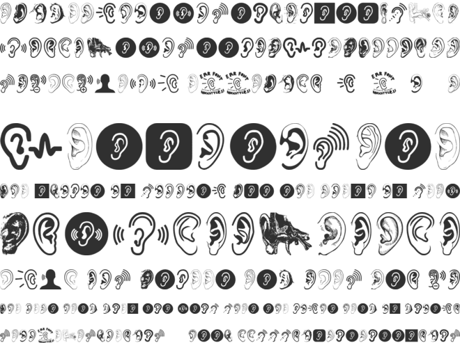 Ear font preview