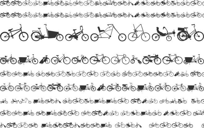 BIKES font preview