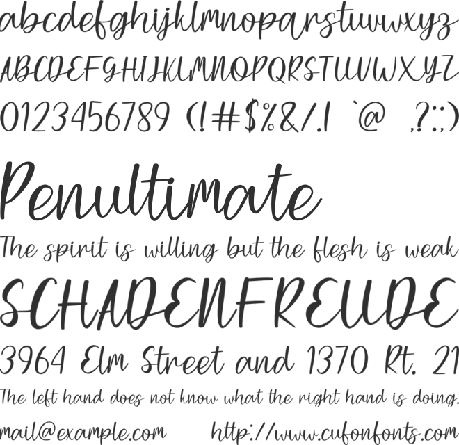 Simple Something font preview