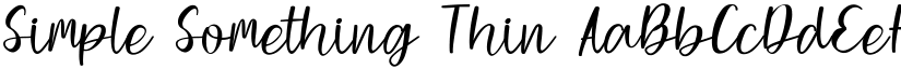Simple Something font download