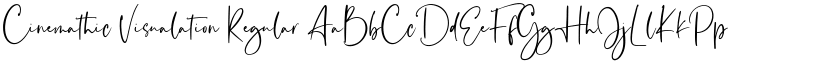 Cinemathic Visualation Regular font