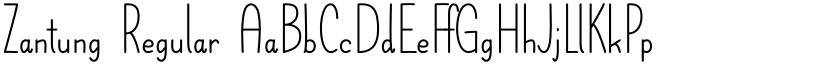 Zantung font download
