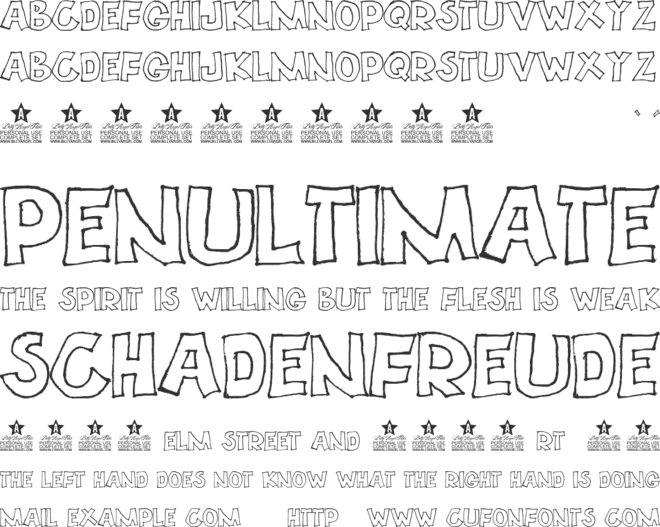 ECOPLANET PERSONAL USE font preview