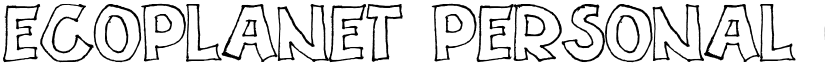 ECOPLANET PERSONAL USE font download