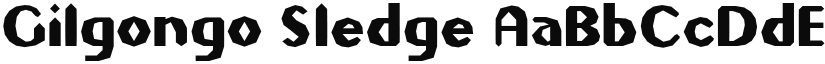 Gilgongo Sledge font