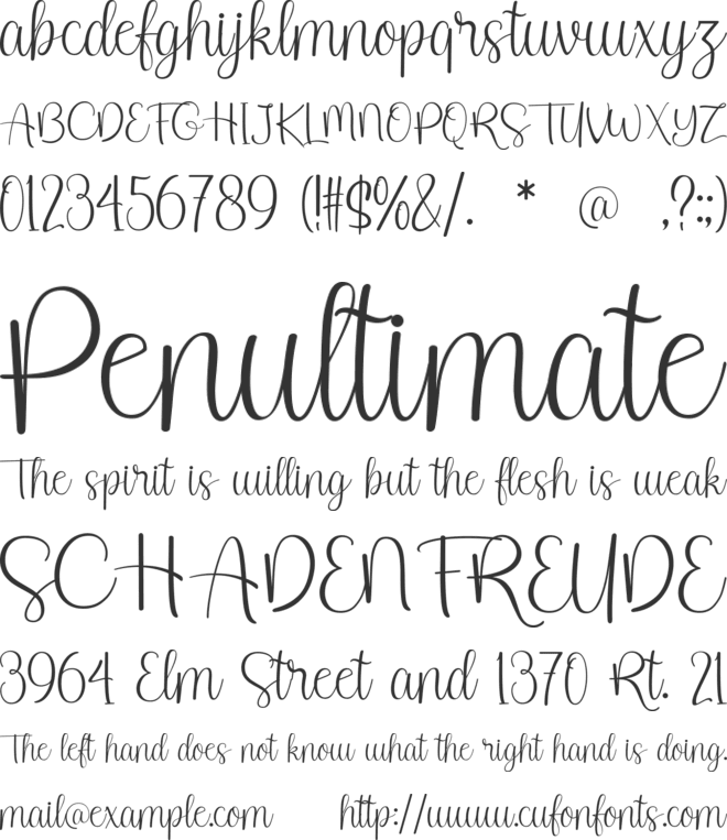 Christop font preview