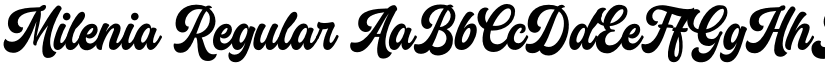 Milenia Regular font