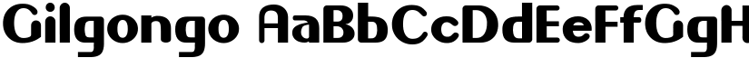 Gilgongo font