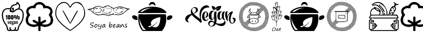 Vegan Icons Regular font
