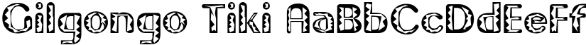 Gilgongo Tiki font
