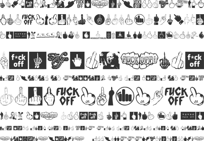 Fuck Off font preview