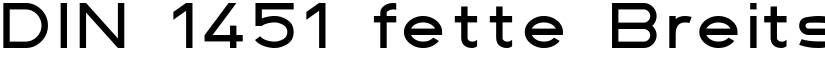 DIN 1451 fette Breitschrift 1936 font