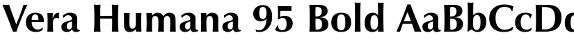 Vera Humana 95 Bold font