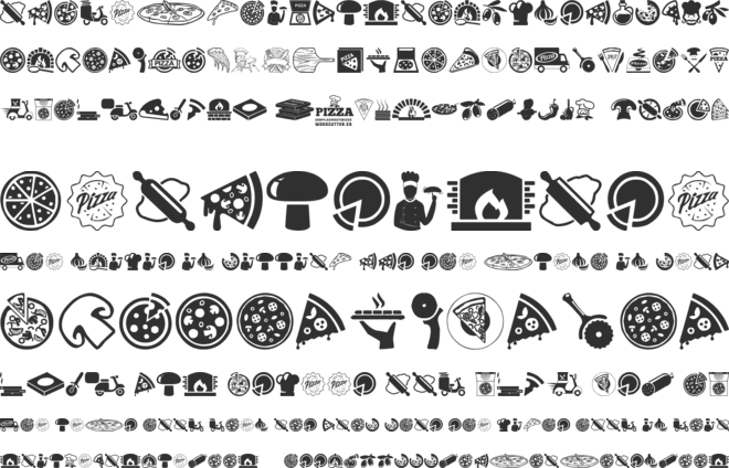 Pizza font preview