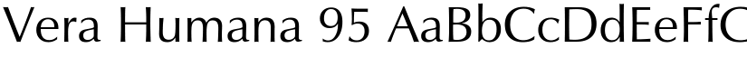 Vera Humana 95 font
