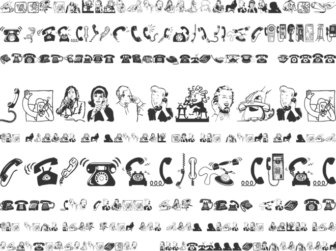 I AM TELEFONO font preview