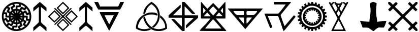Pagan Symbols Regular font