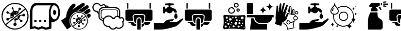 Hygiene Icons Regular font