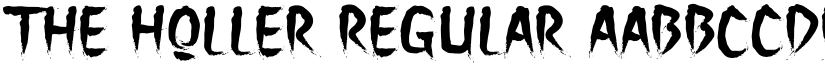 The Holler Regular font