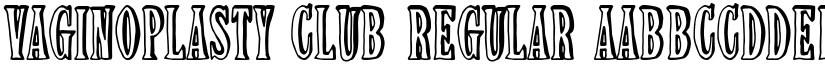 Vaginoplasty club Regular font